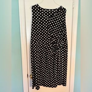 Talbots polka dot midi dress 3x